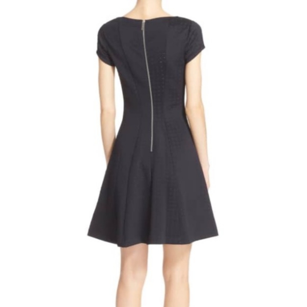 Ted Baker Black Short-Sleeve A-Line Mini Dress - Picture 2 of 12